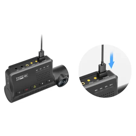 Viofo HK3 USB-C – Zasilacz 12–24V do kamer samochodowych z trybem parkingowym